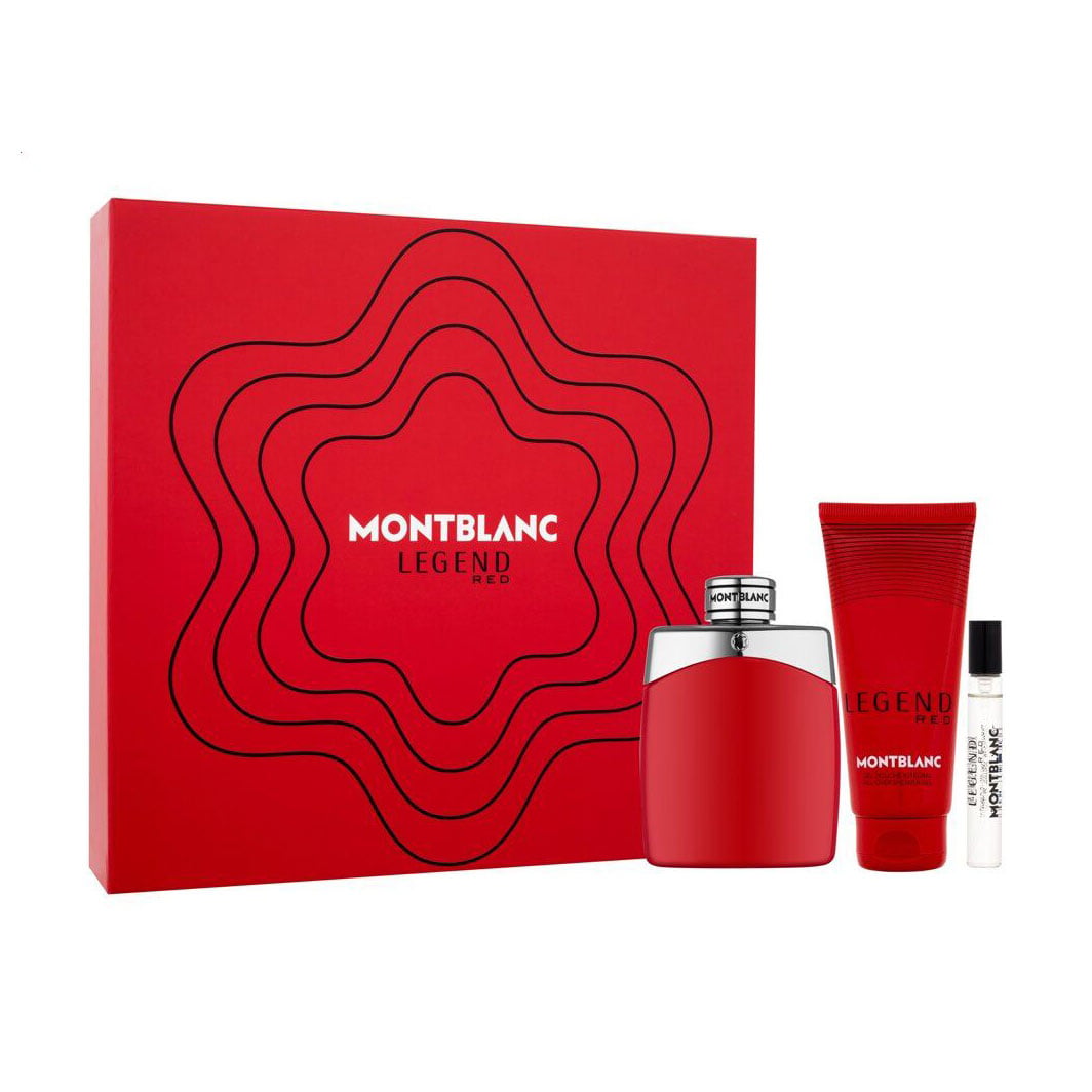 Парфумований набір чоловічий Montblanc Legend Red Set (парфумована вода, 100 мл + парфумована вода, 7.5 мл + гель для душу, 100 мл)